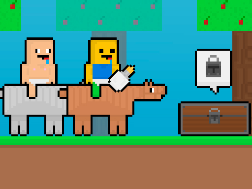 Play Baby Noob vs Baby Obby Horse