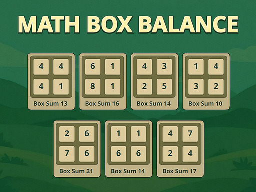 Play Math Box Balance